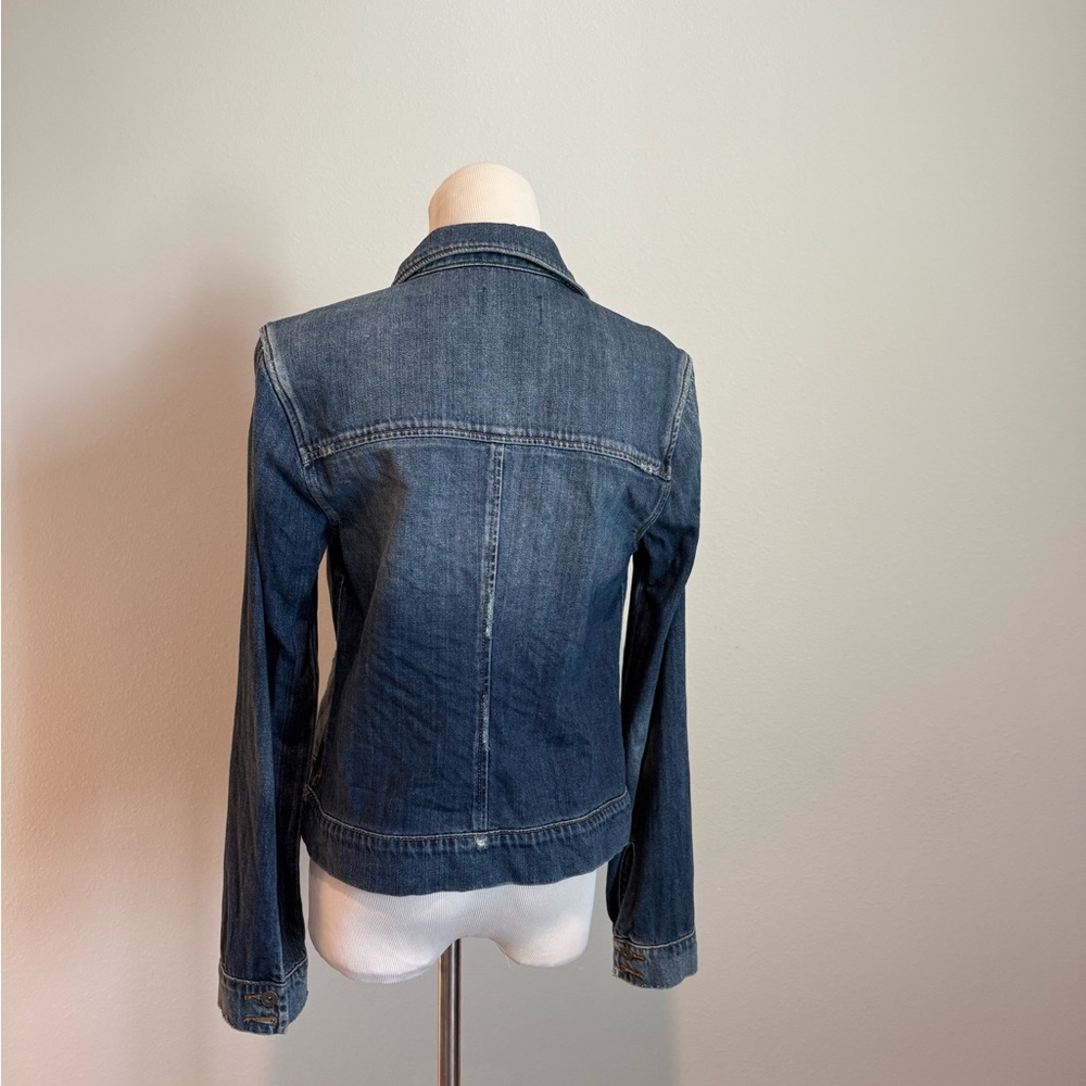 PAIGE Aveline distressed denim jacket. Size S - Picture 7 of 9